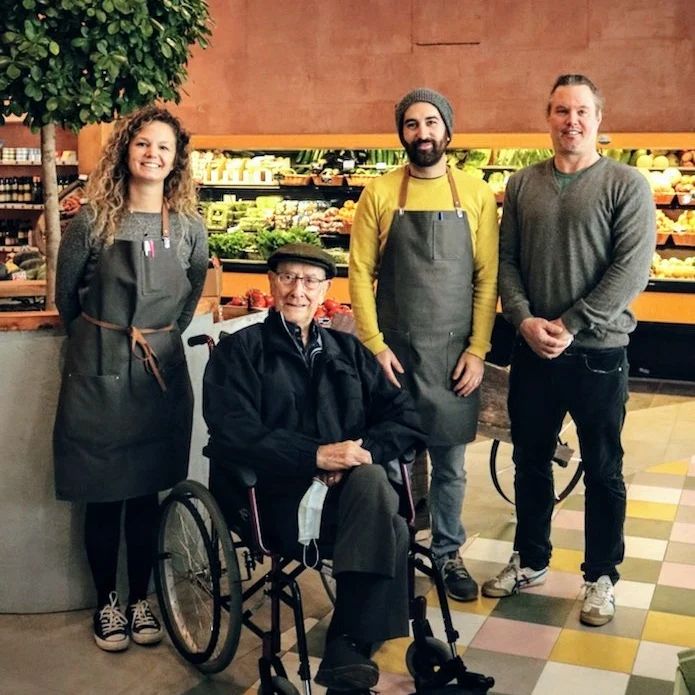 L’Avant Gout Épicerie Staff with Original Shop Owner